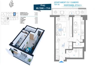 APARTAMENT 1 CAMERA, ETAJ INTERMEDIAR, ZONA NICOLINA, COMISION 0% !!! - 8