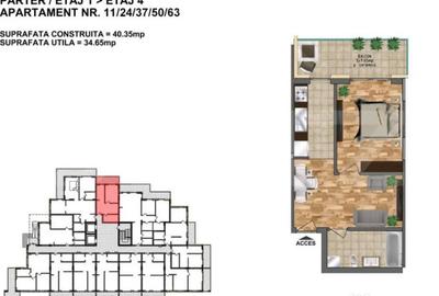 Garsonieră decomandată în Central - 1