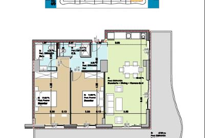 Vand apartament complet mobila, prima linie la plaja, zona Casa del mar - 1