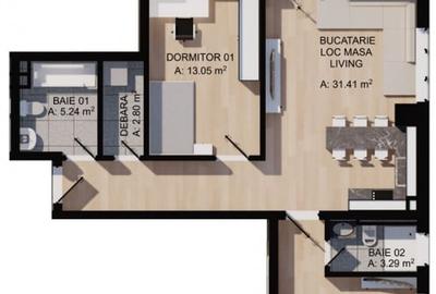 Apartamente de 3 camere, bloc nou cu lift, parcare, zona Eroilor - 2
