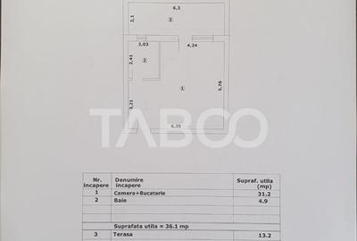 Studio de vanzare 36 mp utili + terasa 13 mp constructie nou - 2