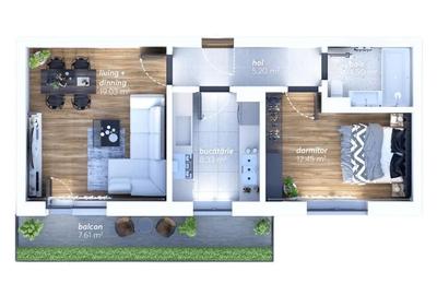 Apartament cu 2 camere în Timișoara