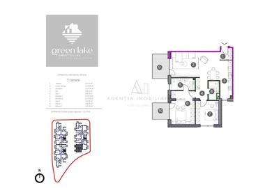 3 Camere 92 MP Finalizat | Baneasa | Green Lake - 11