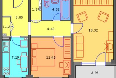 Apartament 2 camere - Stefan cel Mare - Str. Badea Cartan - 14