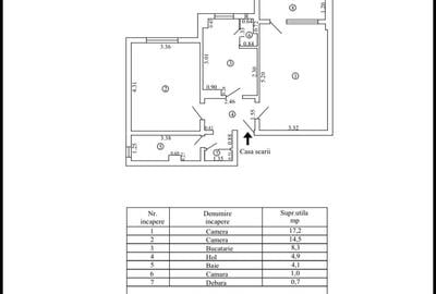 Apartament cu 2 camere decomandat în Mazepa 2