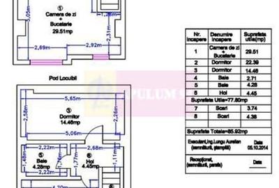 Apartament 3 camere tip duplex -Sebastian Parc Sebastian / Kaufland - 13