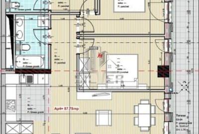 Apartament cu 3 camere/CF/88 mp/zona strazii Frunzisului! Apartament cu 3 camere/CF/88 mp/zona strazii Frunzisului! - 2