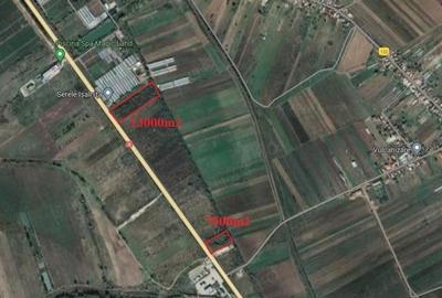 Vand teren 7500m2 deschidere 60m la DE 70 si 13000 m2 deschidere 60m la drumul european DE70 - 1