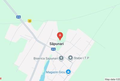 Saț Săpunari,com Lehliu,jud Călărași, teren 1600 mp intravilan,la șosea asfaltat - 1