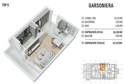 Gars.dec-43.5mp/et4din4/metrou Leonida sau Berceni - 20mi... - 2