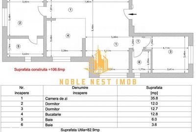 Apartament cu 3 camere în Negru Vodă