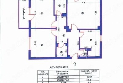Apartament cu 3 camere decomandat în Central