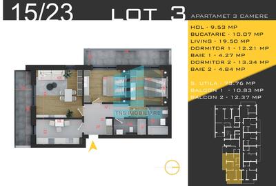 Apartament cu 3 camere în Titan - 5