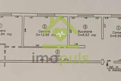 Apartament cu 3 camere decomandat în Aradului