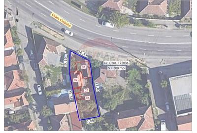 Teren Construcții intravilan de 300 mp, în Calea Clujului - 1