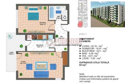 Apartament cu 2 camere decomandat în Apărătorii Patriei - 1