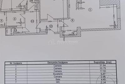 Apartament cu 3 camere decomandat, mobilat în Victoriei - 12