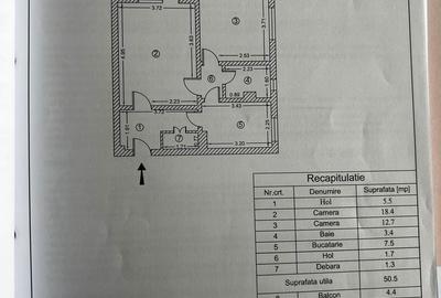 Apartament cu 2 camere decomandat în Vest - 2