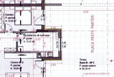 Apartament cu 2 camere 55,3mp + parcare, Soporuluiaproape