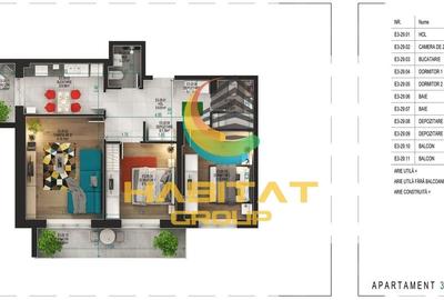 Apartament 3 camere - Pallady - PARCARE BONUS - 9