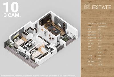 Trei camere, finalizat, pompa de caldura, panouri fotovoltaice, 108 mp - 6