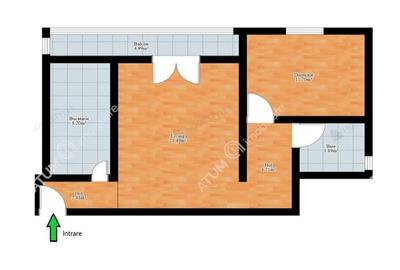 Apartament cu 2 camere si balcon etaj 1 in zona Turnisor din Sibiu - 6