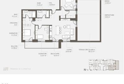 Dezvoltator, Apartament trei camere plus , Welmont/Rokman Dezvoltator, Apartament trei camere plus , Welmont/Rokman - 5
