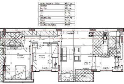 Apartament 3 camere - Uranus - 13