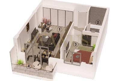 Apartament cu 2 camere semidecomandat în Florești - 4