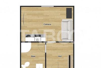 Garsoniera decomandata etaj intermediar 1 zona Vasile Aaron - 2