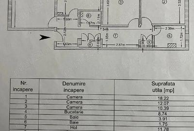 Apartament cu 3 camere decomandat în Siderurgiștilor - 1