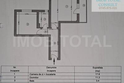 Apartament cu 2 camere decomandat în Trivale - 9