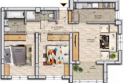 Apartament 3 camere decomandat - Militari Residence - 3