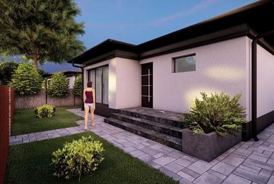 Casa parter - 3 camere - str asfaltata- incalzire pardoseala - 5