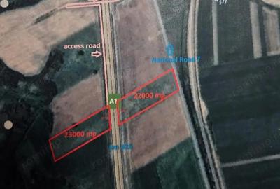 Vand teren 45000 mp A1 KM 57 front A1 DN7 ( 2 parcele ) - 1