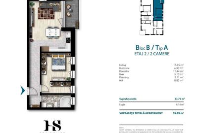 Apartament cu 2 camere în Unirii - 3