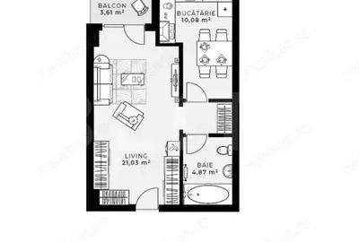 Apartament cu 1 camera, 38 mp, etaj intermediar Zona Iulius Mall - 8