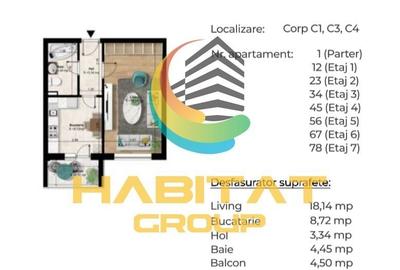 Garsonieră decomandată în Central