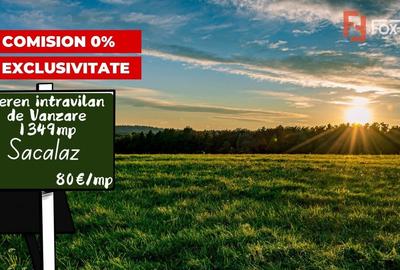 Teren intravilan 1349 mp, pretabil constructii, Sacalaz Teren intravilan 1349 mp, pretabil constructii, Sacalaz - 1