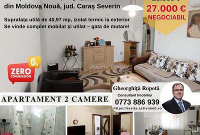 Apartament cu 2 camere semidecomandat în Moldova Nouă - 3