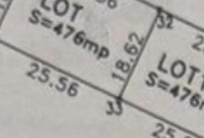 Teren de 476 mp, în Cornetu - 2