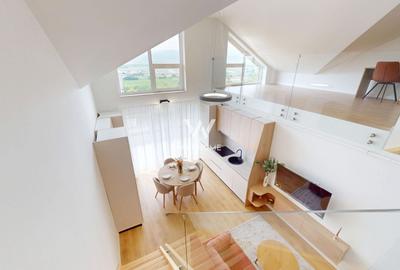 Penthouse cu 3 camere semidecomandat, mobilat în Exterior Vest - 4