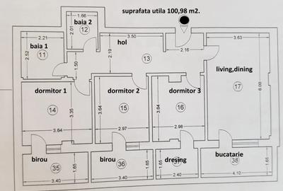 Apartament de  vanzare cu 4 camere, zona km 4-5 Apartament de  vanzare cu 4 camere, zona km 4-5 - 2