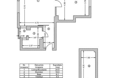 Apartament cu 2 camere 54,80 mp + 8,30 mp boxa - Gradina Botanica Cotroceni - 8