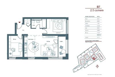 Apartament cu 3 camere decomandat în Lipovei - 7