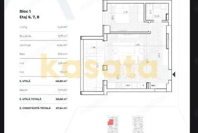 Apartament cu 2 camere semidecomandat în Nord - 1