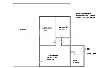 Apartament cu 3 camere decomandat în Roșia - 1