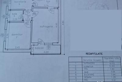 Apartament cu 2 camere decomandat în Central - 3