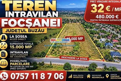 Teren de 15000 mp, în Nord