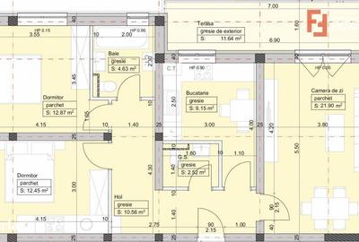 Apartament cu 3 camere decomandat în Central - 9